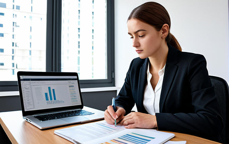 A focused professional candidate, fully clothed in modest business casual attire, sitting at a clean, modern study desk. The desk features a laptop displaying an abstract governmental data visualization and several professional reference books on public administration and law. The candidate is actively taking notes in a structured manner, with a pen in hand, demonstrating deep concentration and engagement with the study materials. The lighting is soft and natural, creating a calm and productive atmosphere. safe for work, appropriate content, fully clothed, professional, perfect anatomy, correct proportions, natural pose, well-formed hands, proper finger count, natural body proportions, professional photography, high quality.
