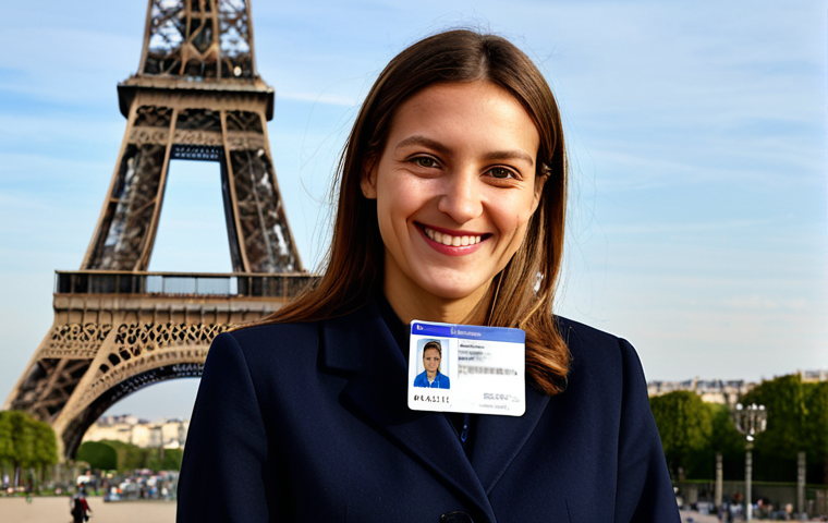 공무원 시험 응시 자격 조건 체크 - Nationalit&eacute; (Nationality)**

"A friendly French woman, fully clothed in professional attire, proudly...